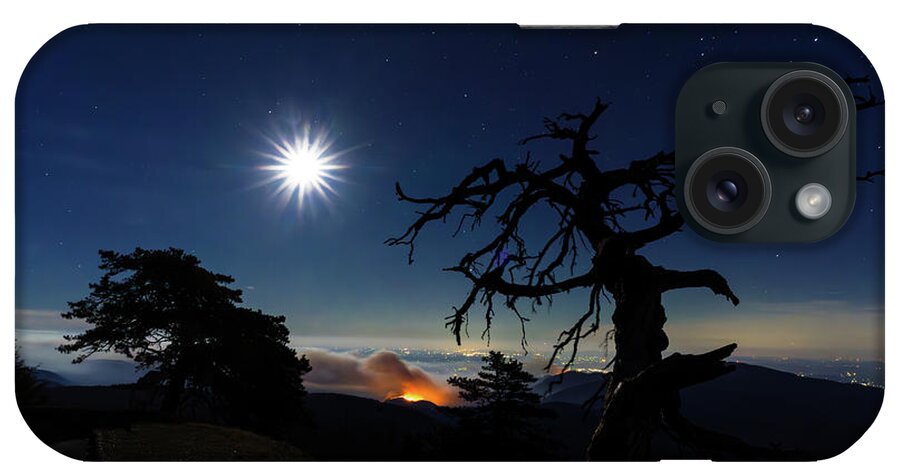 Forest iPhone Case featuring the photograph Laurel Knob Overlook under the stars by Serge Skiba