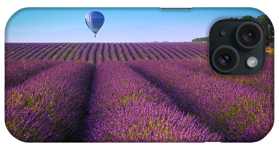 Lavender iPhone Case featuring the photograph Lavender baloon II by Piotr Skrzypiec