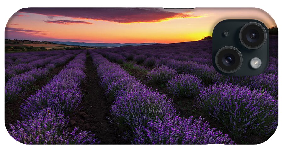Bulgaria iPhone Case featuring the photograph Lavender Sky by Evgeni Dinev