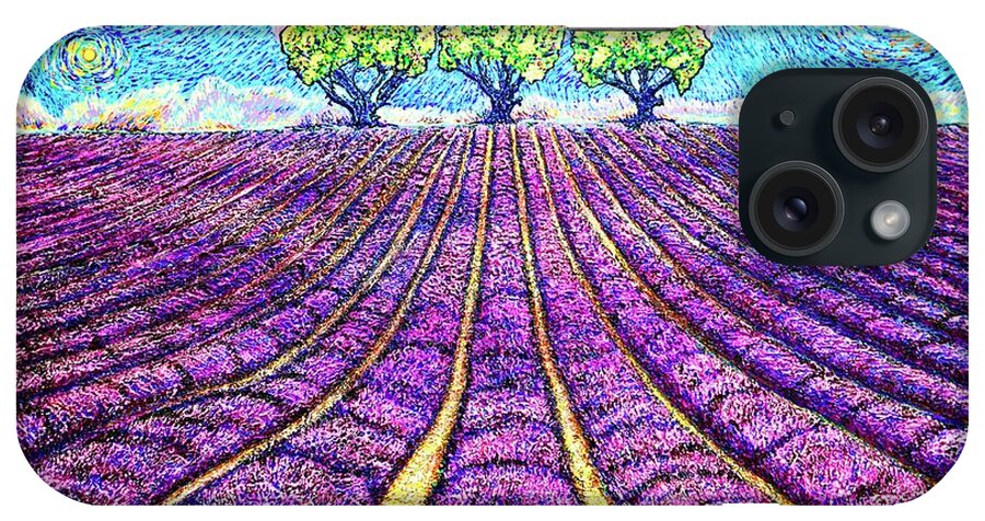 Lavender iPhone Case featuring the painting Lavender by Viktor Lazarev