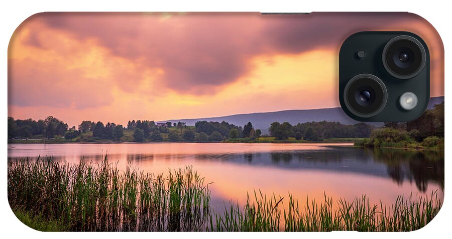 Leaser iPhone Case featuring the photograph Beautiful September Leaser Lake Sunset by Jason Fink