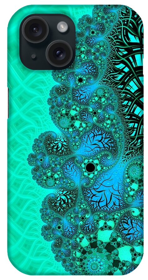 Fractal iPhone Case featuring the digital art Let it Go #3 by Mary Ann Benoit