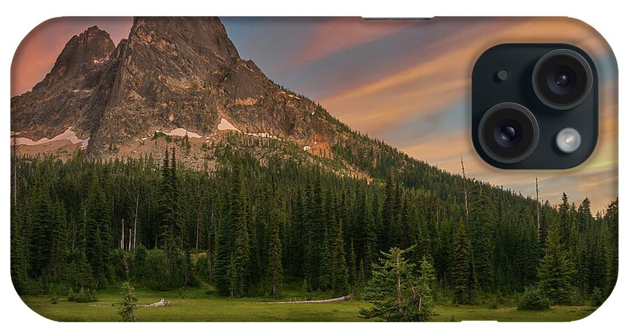 Scenery iPhone Case featuring the photograph Liberty Mountain in North Cascades by Jon Glaser