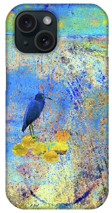 Abstract iPhone Case featuring the mixed media Life in the Tropics by Sharon Williams Eng