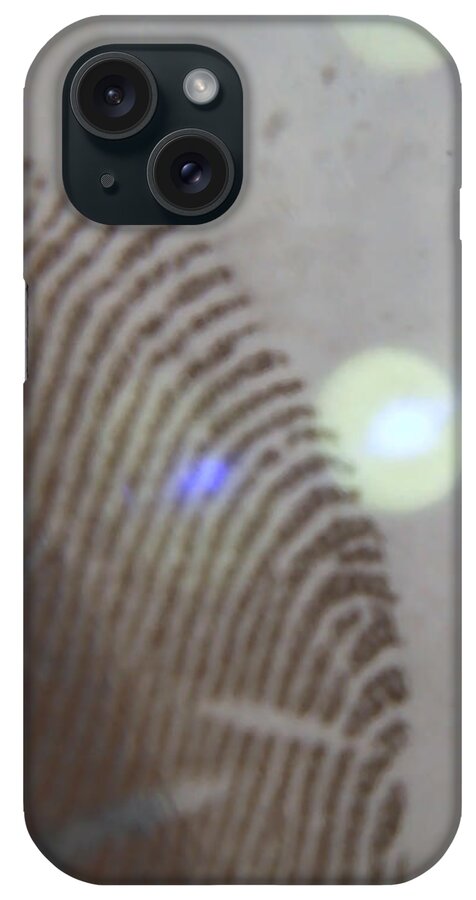 Fingerprint iPhone Case featuring the photograph Lifting Fingerprints by Eileen Backman