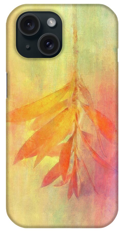 Photography iPhone Case featuring the digital art Light Dancing Leaves by Terry Davis