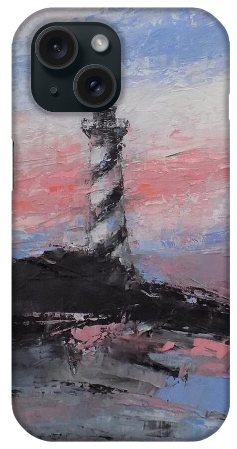 Lighthouse iPhone Case featuring the painting Light Of The World by Dan Campbell