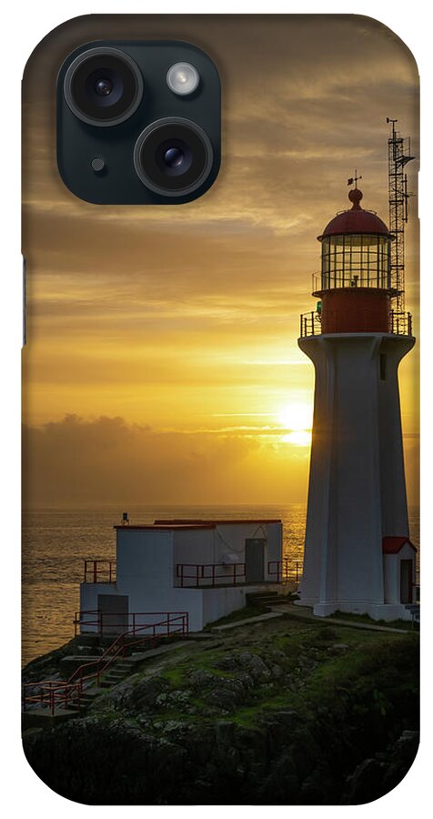 Sunset iPhone Case featuring the photograph Lighthouse at Sunset by Bill Cubitt