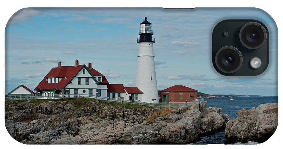 Maine iPhone Case featuring the photograph Lighthouse by Dmdcreative Photography