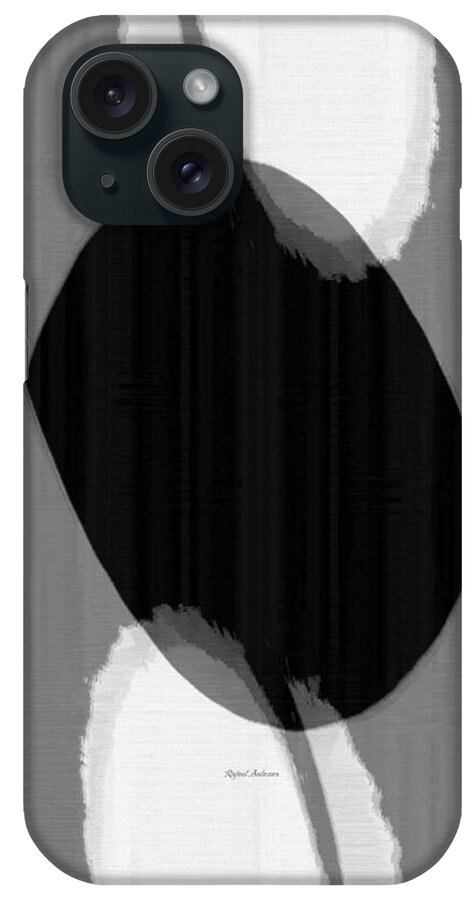 Abstract iPhone Case featuring the painting Like Minds Meeting by Rafael Salazar