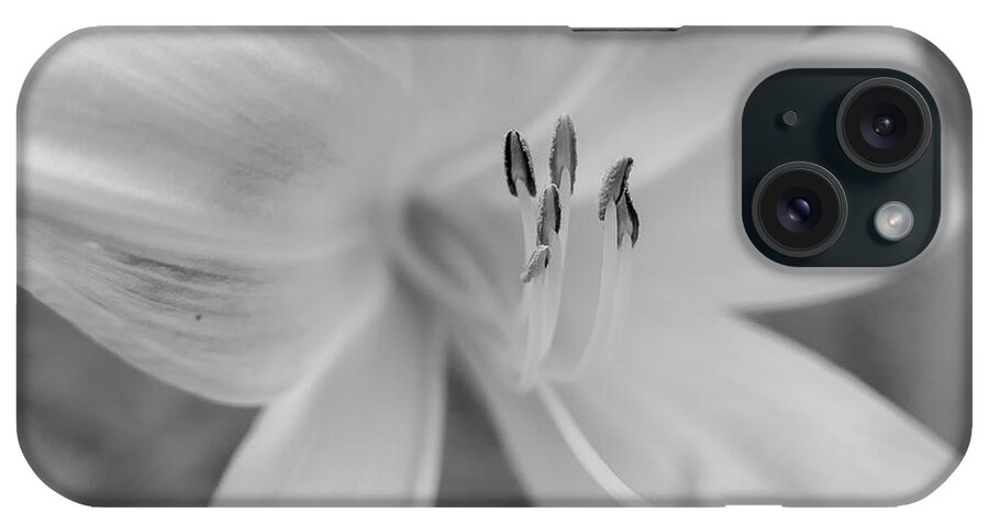 Lilly iPhone Case featuring the photograph Lilly In Black And White by Hyuntae Kim
