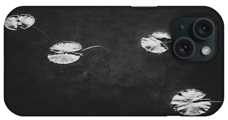 Monochrome iPhone Case featuring the photograph Lily Pads by Scott Norris