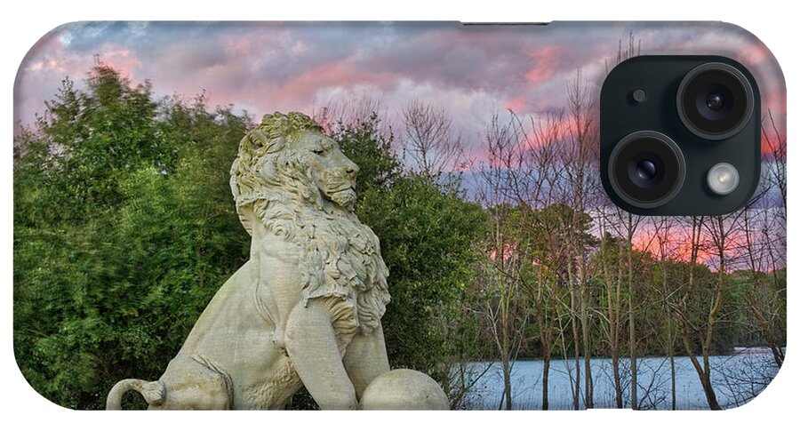 Lions Bridge Lions iPhone Case featuring the photograph Lion Pastel Sunset by Jerry Gammon