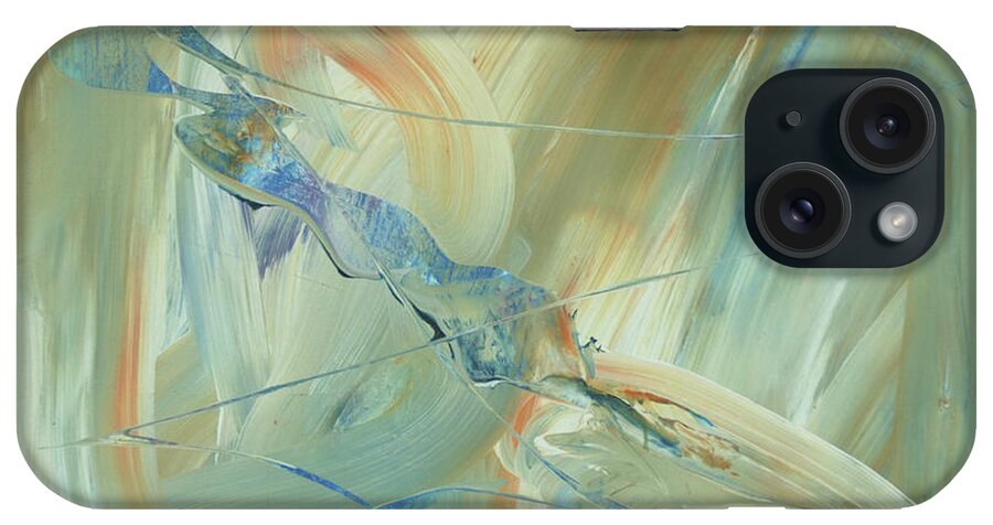 Abstract iPhone Case featuring the painting Listen to the Music by Dick Richards