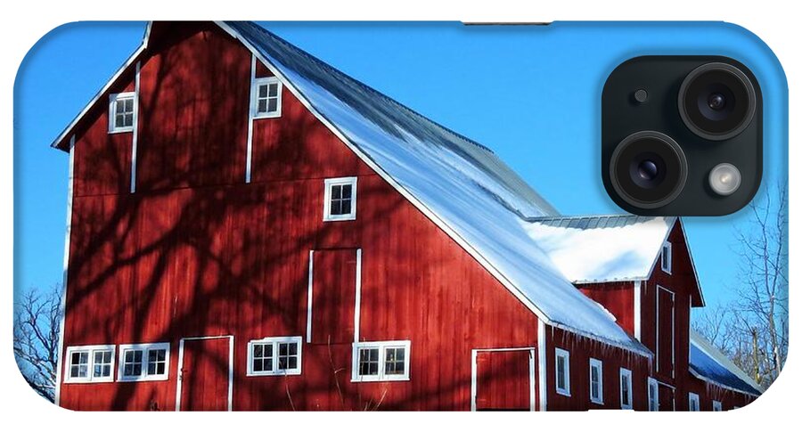 Barn iPhone Case featuring the photograph Little Red Barn by Lori Frisch