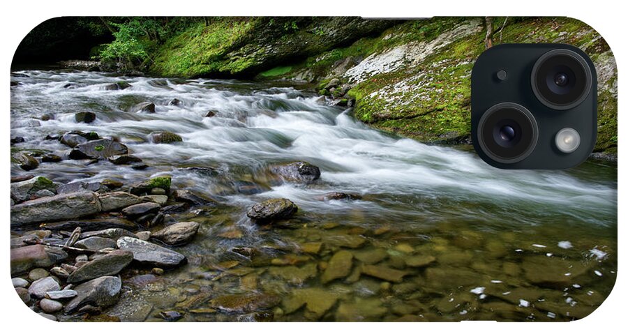 Smokies iPhone Case featuring the photograph Little River Rapids 11 by Phil Perkins