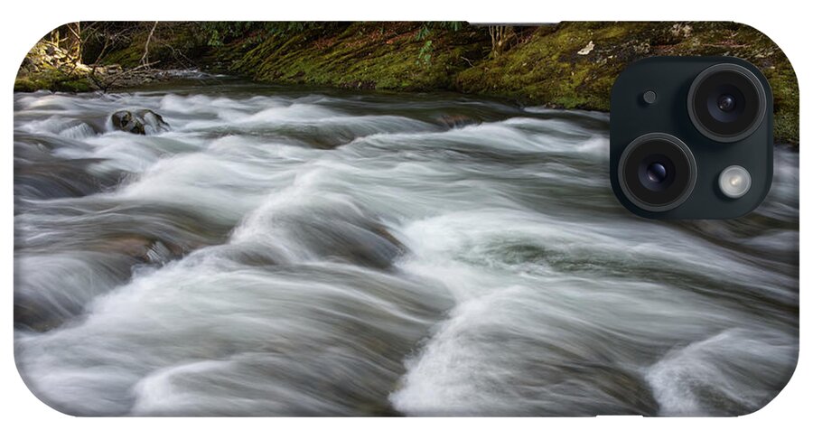 Smokies iPhone Case featuring the photograph Little River Rapids 21 by Phil Perkins