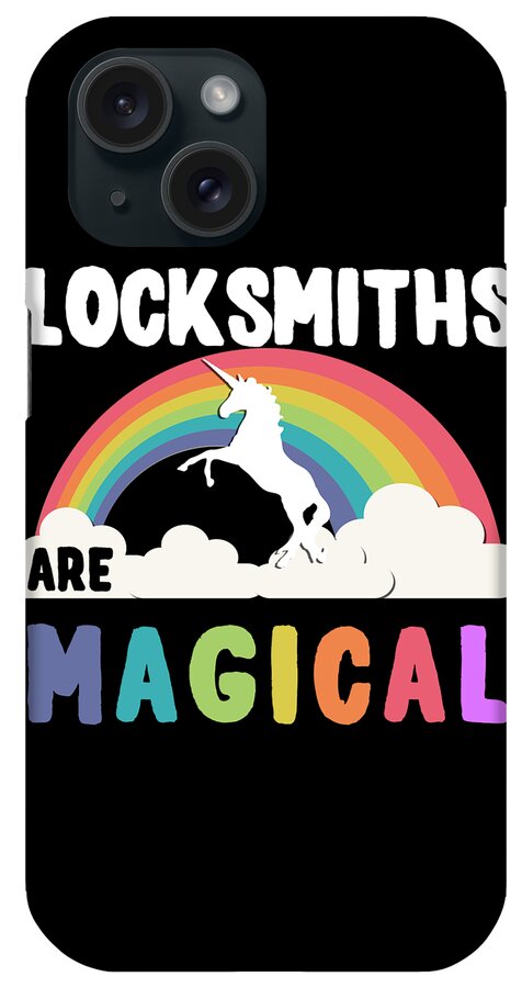 Funny iPhone Case featuring the digital art Locksmiths Are Magical by Flippin Sweet Gear