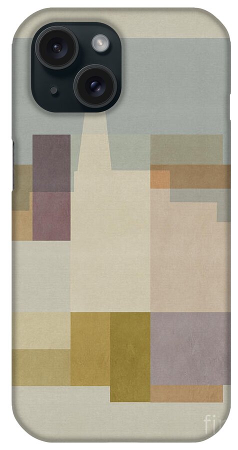 London iPhone Case featuring the mixed media London Squares - Shard by BFA Prints