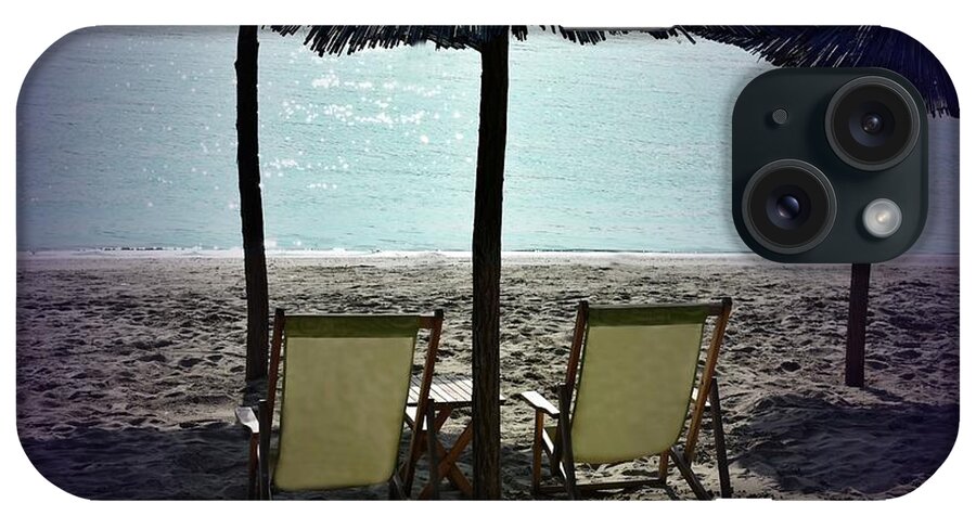 Harmony iPhone Case featuring the photograph Loneliness on The Beach by Leonida Arte