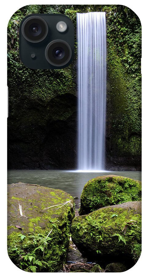 Bali iPhone Case featuring the photograph Lonely Tibumana - Tibumana Waterfall, Bali by Earth And Spirit