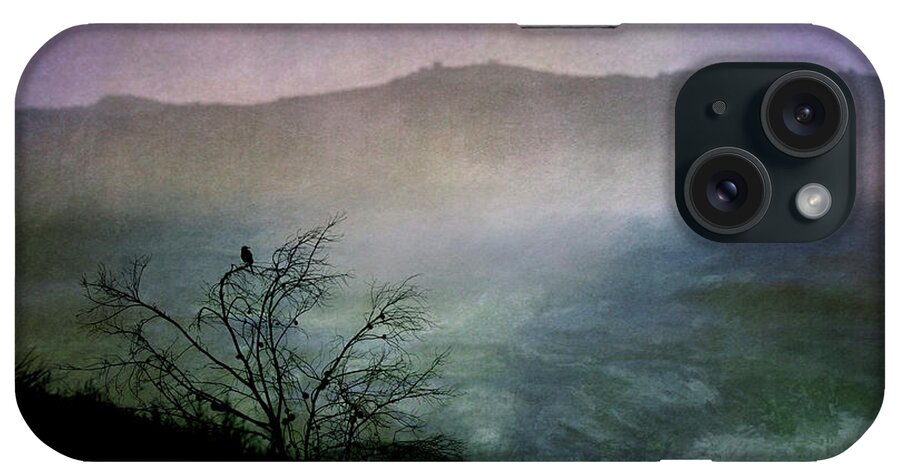 Moody iPhone Case featuring the digital art Lonesome Point by Nicole Wilde
