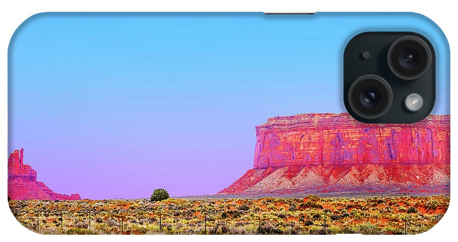 Monument Valley iPhone Case featuring the photograph Long Road To Ruin Triptych_3 by Az Jackson