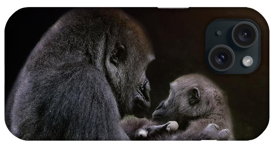 Gorilla iPhone Case featuring the photograph Look Into My Eyes by Marjorie Whitley