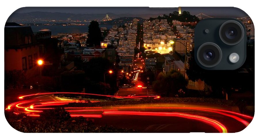 Sf iPhone Case featuring the photograph Looking Down the Curvy Street by Tony Lee