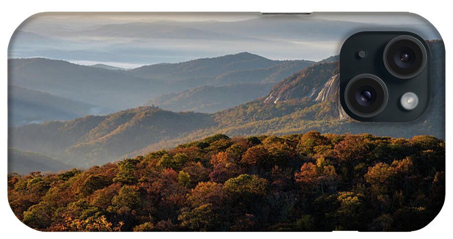 Looking Glass Rock iPhone Case featuring the photograph Looking Glass Rock Sunrise Panoramic by Donnie Whitaker