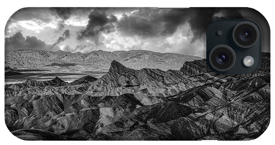 Landscape iPhone Case featuring the photograph Looming Desert Storm by Romeo Victor