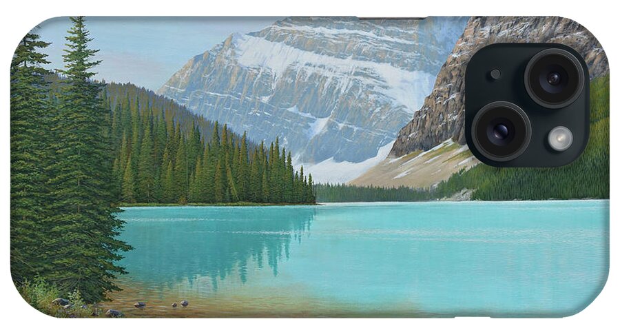 Canadian iPhone Case featuring the painting Lost in The Moment by Jake Vandenbrink