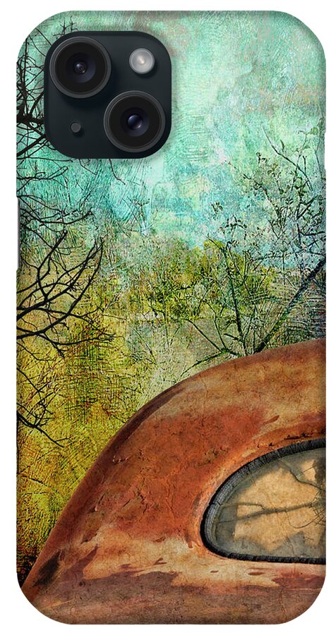 Vintage Car iPhone Case featuring the digital art Lost with a View by Sandra Selle Rodriguez