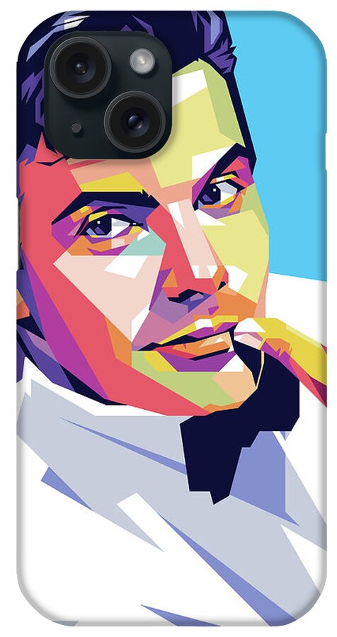 Louis iPhone Case featuring the painting Louis Jourdan by Movie World Posters