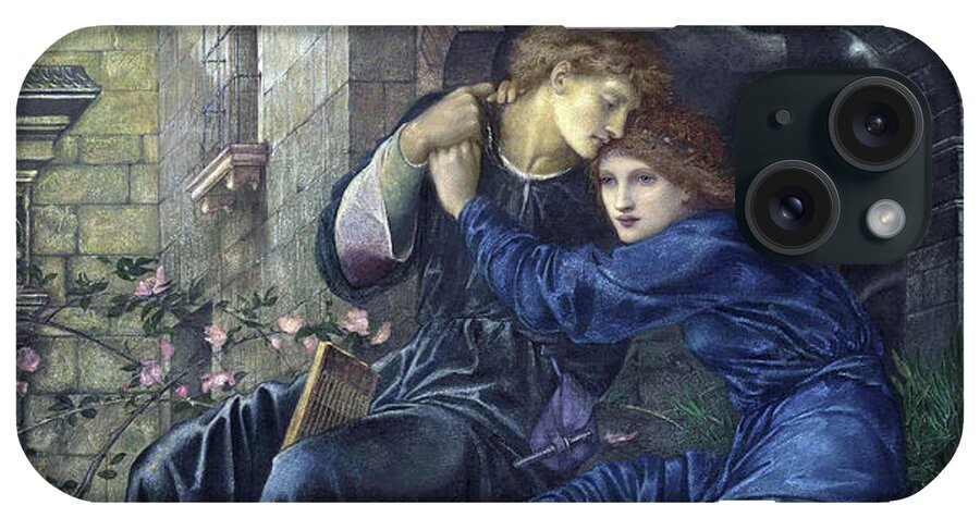 Pre-raphaelite iPhone Case featuring the painting Love among the Ruins 1870 by Edward Coley Burne Jones
