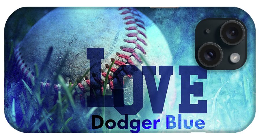 Photography iPhone Case featuring the digital art Love Dodger Blue by Terry Davis