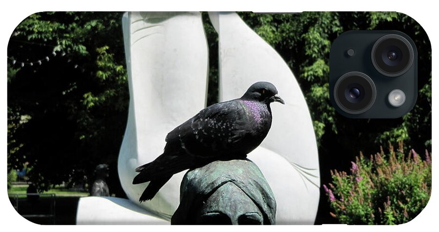 Pigeon iPhone Case featuring the photograph Love On A Hot Afternoon by Calvin Boyer