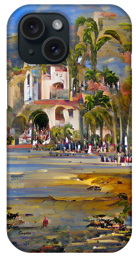 Low Tide iPhone Case featuring the photograph Low Tide at the Beach Santa Barbara California AI by Barbara Snyder
