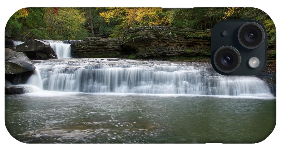 Waterfall iPhone Case featuring the photograph Lower Potter's Falls 15 by Phil Perkins