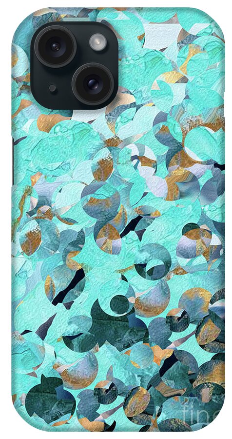 Blue iPhone Case featuring the painting Luke 1 47 Rejoice In God. by Mark Lawrence