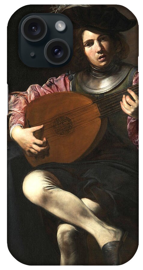 Lute iPhone Case featuring the painting Lute Player by Long Shot