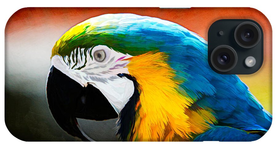 Birds iPhone Case featuring the photograph Macaw Tropical Bird by Eleanor Abramson