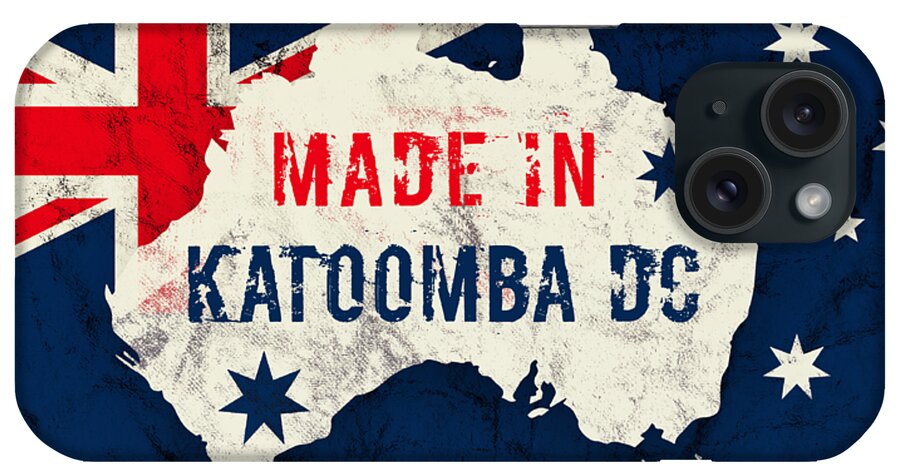 Katoomba Dc iPhone Case featuring the digital art Made in Katoomba Dc, Australia by TintoDesigns