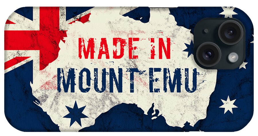 Mount Emu iPhone Case featuring the digital art Made in Mount Emu, Australia by TintoDesigns