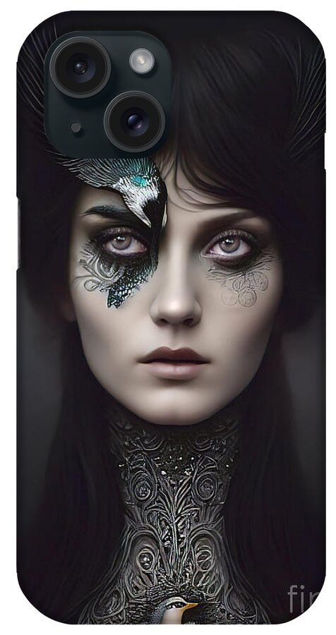 Photography iPhone Case featuring the digital art Magpie 5 by Georgina Hannay