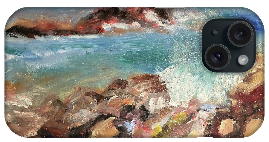 Sea iPhone Case featuring the painting Makena Landing by Margaret Elliott