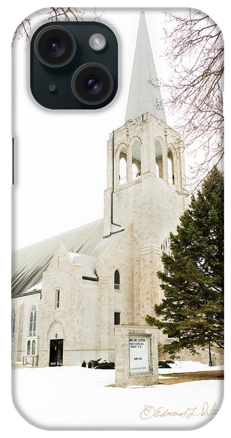 Churches iPhone Case featuring the photograph Mamrelund Lutheran Church by Ed Peterson