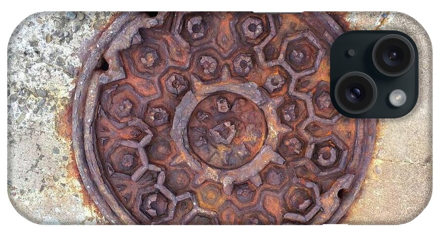 Fort Baker San Francisco iPhone Case featuring the photograph Manhole Cover Fort Baker by John Parulis