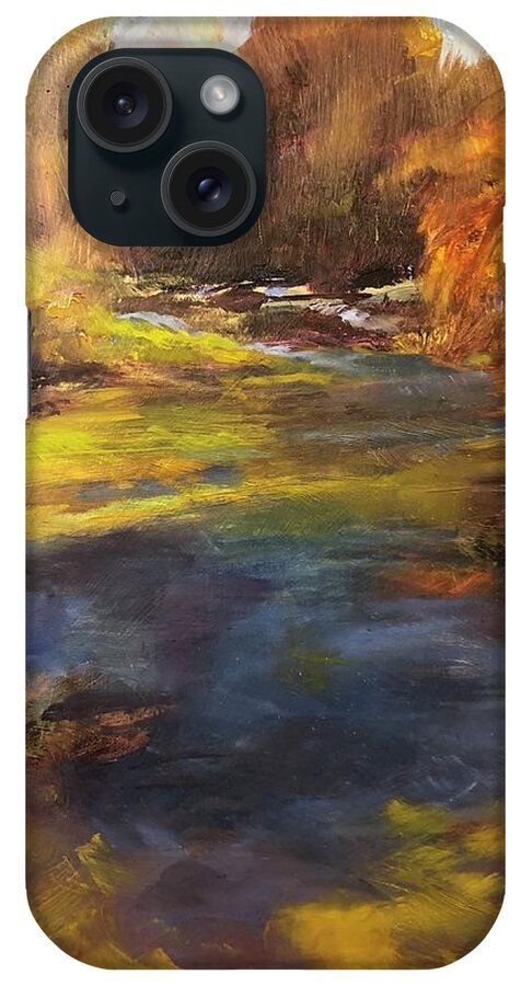 Springscape iPhone Case featuring the painting Maramec Springs II by Donna Carrillo