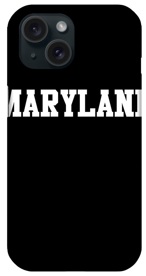 Funny iPhone Case featuring the digital art Maryland by Flippin Sweet Gear